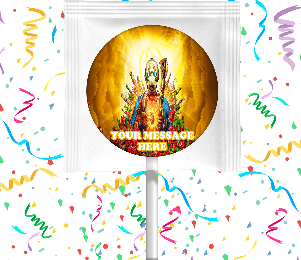 Borderlands Lollipops Party Favors Personalized Suckers 12 Pcs