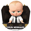 Boss Baby Edible Image Cake Topper Personalized Birthday Sheet Custom Frosting Round Circle