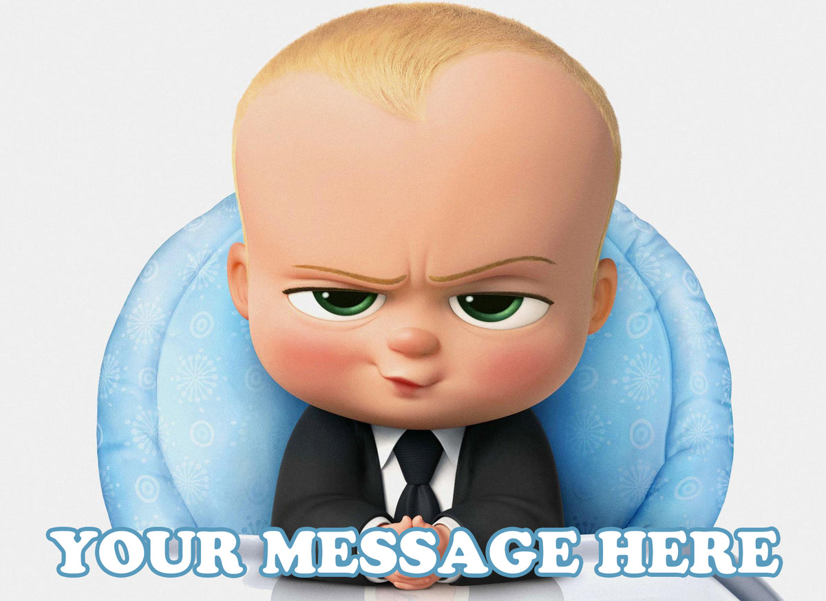 Boss Baby Edible Image Cake Topper Personalized Frosting Icing Sheet Custom