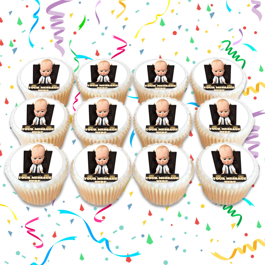 Boss Baby Edible Cupcake Toppers (12 Images) Cake Image Icing Sugar Sheet