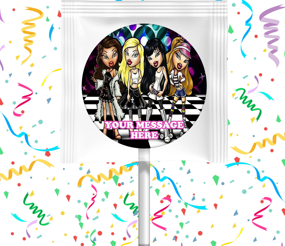 Bratz Lollipops Party Favors Personalized Suckers 12 Pcs