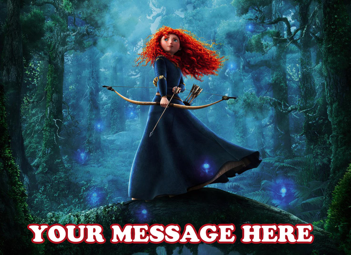 Brave Edible Image Cake Topper Personalized Frosting Icing Sheet Custom