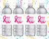 Breast Cancer Water Bottle Stickers 12 Pcs Labels Party Favors Supplies Decorations