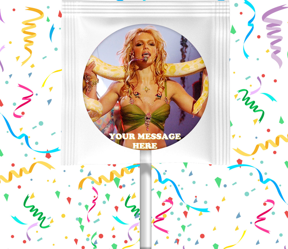 Britney Spears Lollipops Party Favors Personalized Suckers 12 Pcs