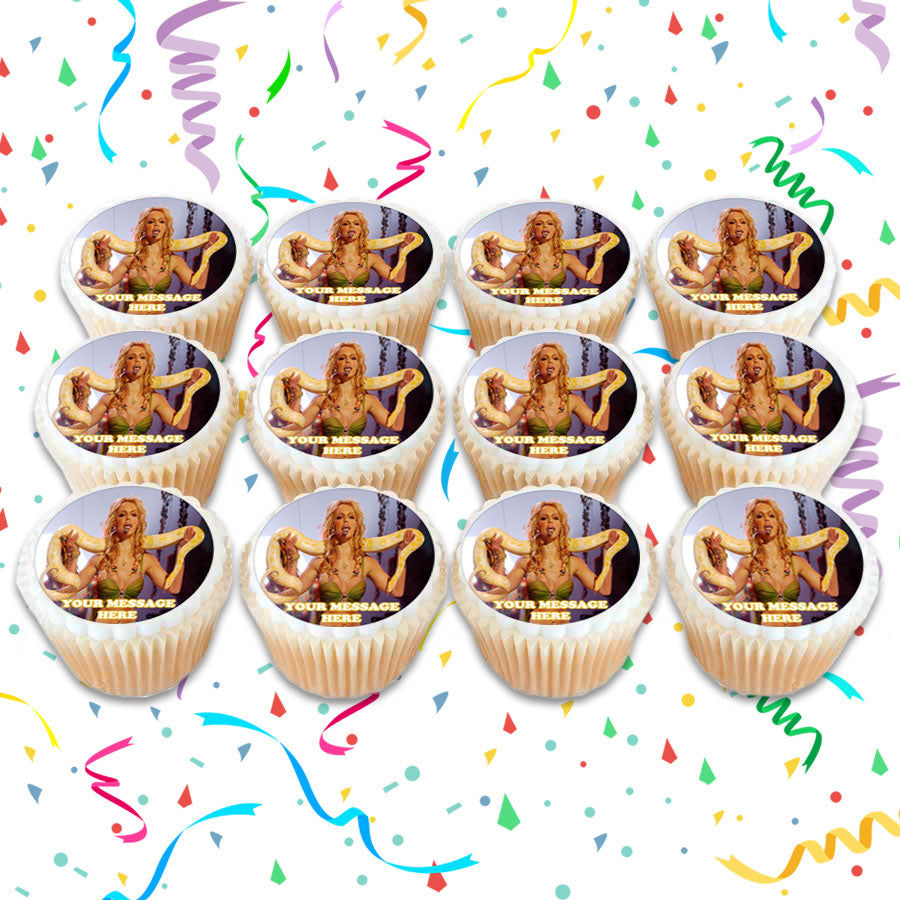 Britney Spears Edible Cupcake Toppers (12 Images) Cake Image Icing Sugar Sheet