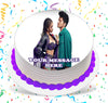 Cardi B & Bruno Mars Edible Image Cake Topper Personalized Birthday Sheet Custom Frosting Round Circle