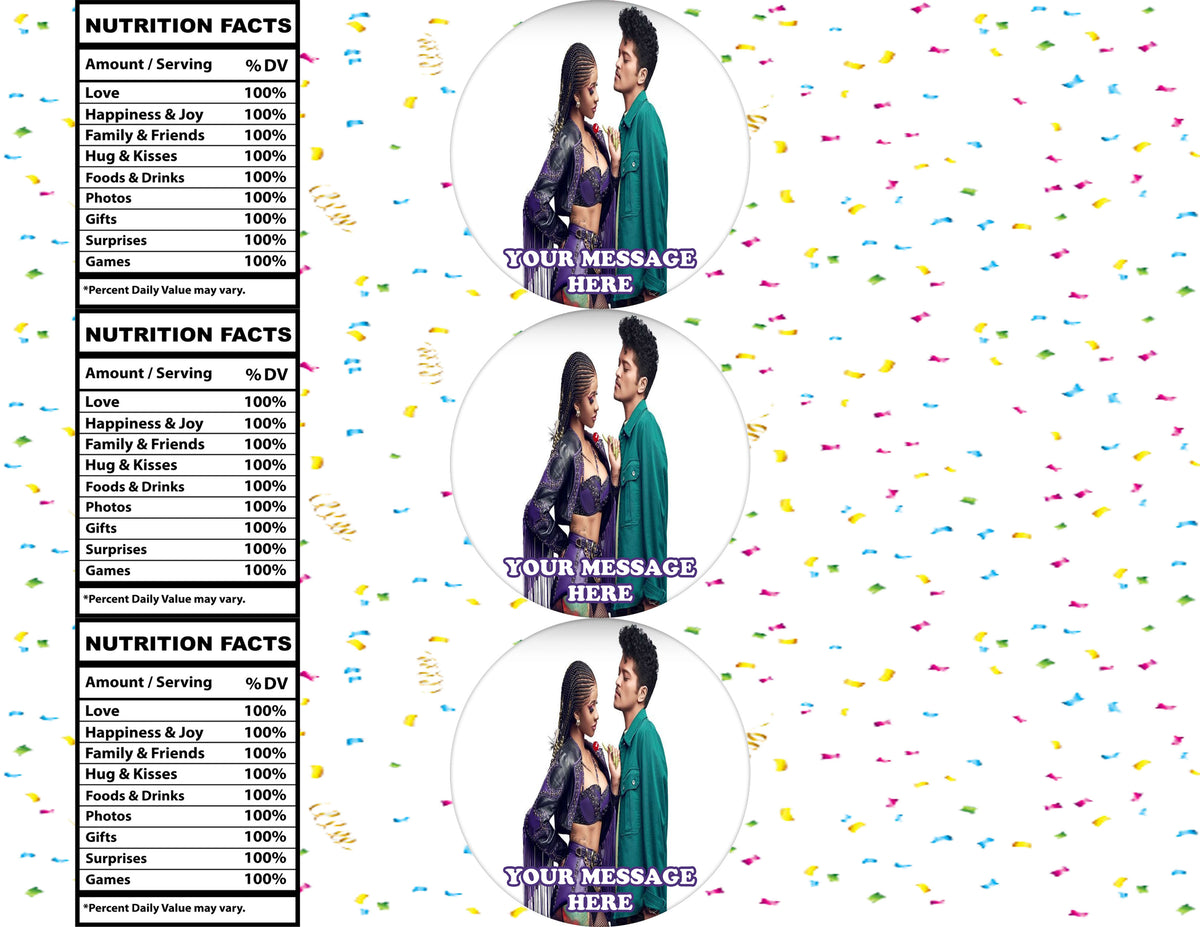 Cardi B Water Bottle Stickers 12 Pcs Labels Party Favors Supplies Decorations