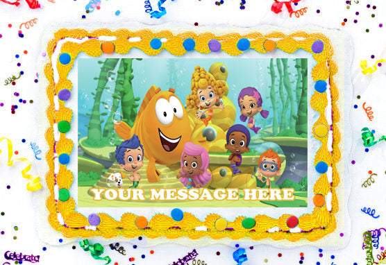 Bubble Guppies Edible Image Cake Topper Personalized Frosting Icing Sheet Custom