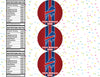 Buffalo Bills Water Bottle Stickers 12 Pcs Labels Party Favors Supplies Decorations