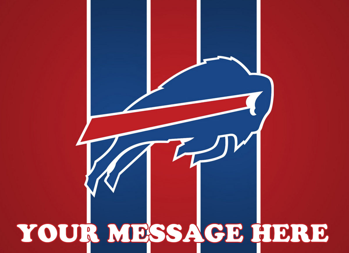 Buffalo Bills Edible Image Cake Topper Personalized Frosting Icing Sheet Custom