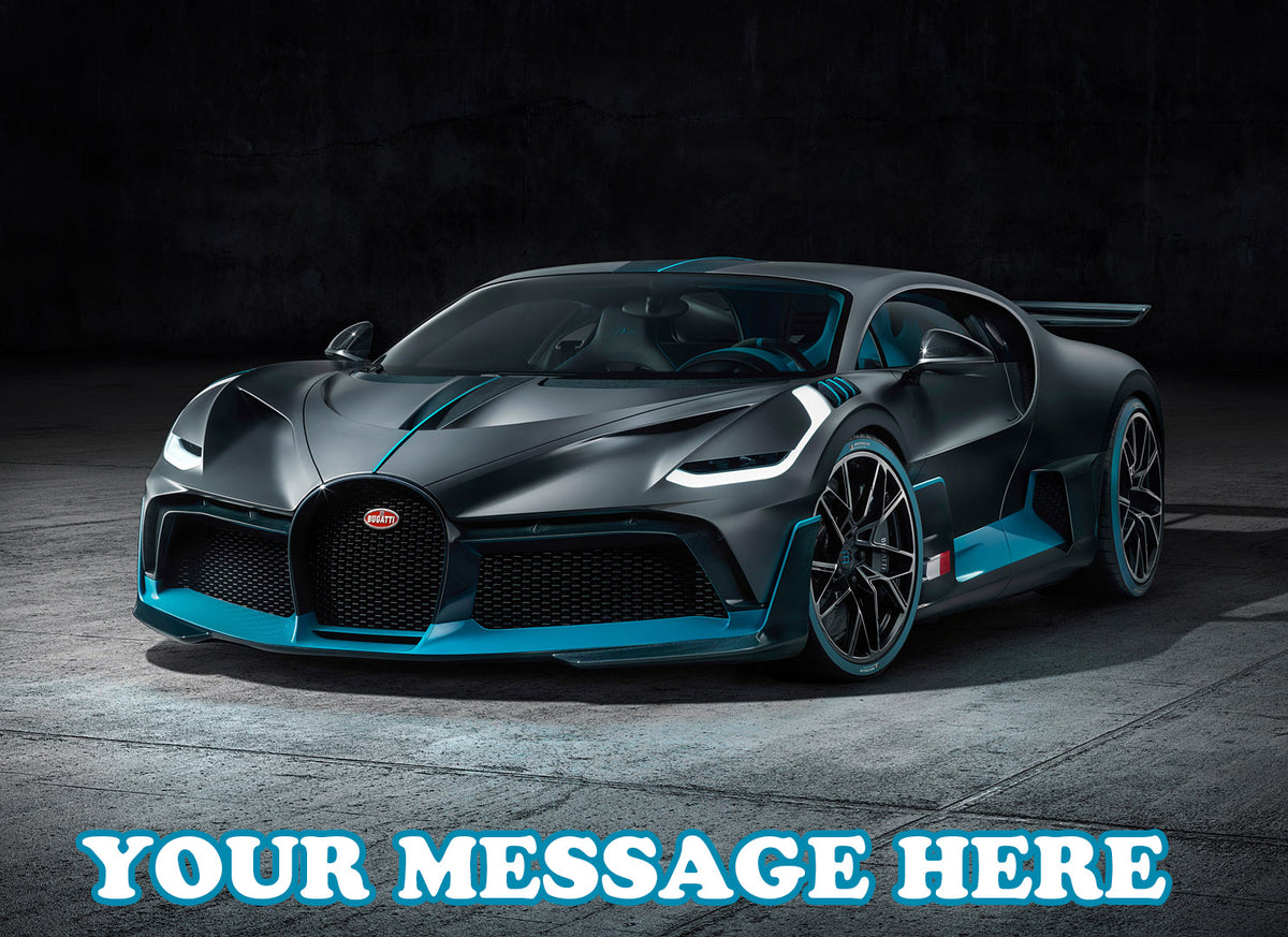 Bugatti Edible Image Cake Topper Personalized Frosting Icing Sheet Custom