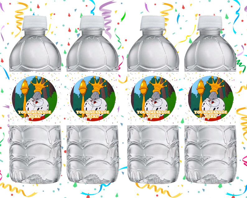 Bugs Bunny Water Bottle Stickers 12 Pcs Labels Party Favors Supplies Decorations