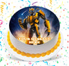 Bumblebee Edible Image Cake Topper Personalized Birthday Sheet Custom Frosting Round Circle