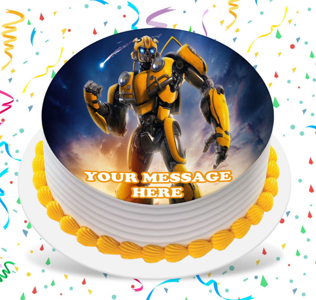 Party Supplies BUMBLEBEE TRANSFORMERS Edible image Birthday Cake topper  decoration fedponam.edu.ng