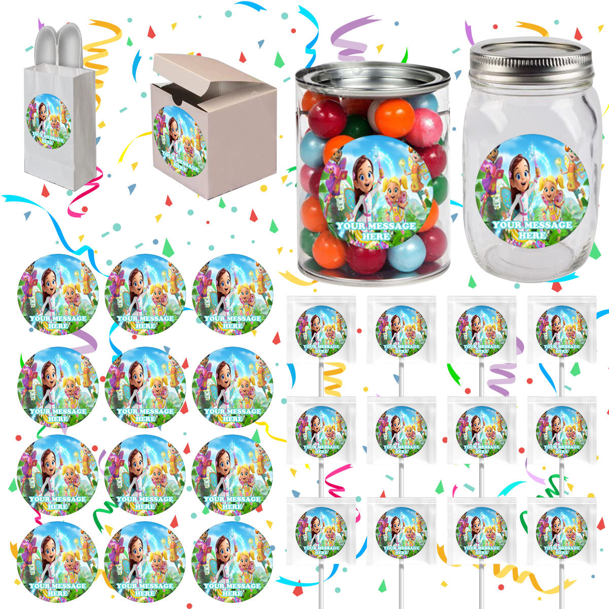 Butterbean's Cafe Party Favors Supplies Decorations Stickers 12 Pcs ...