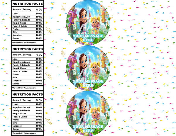 Butterbean's Cafe Water Bottle Stickers 12 Pcs Labels Party Favors Sup ...