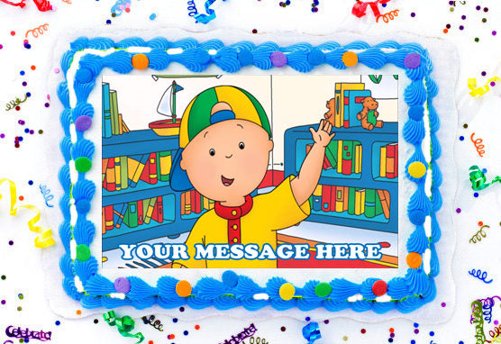 Caillou Edible Image Cake Topper Personalized Frosting Icing Sheet Custom