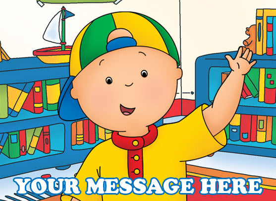 Caillou Edible Image Cake Topper Personalized Frosting Icing Sheet Custom