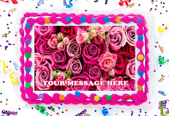 Valentine's Day Edible Image Cake Topper Personalized Frosting Icing Sheet Custom