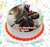 Call Of Duty Edible Image Cake Topper Personalized Birthday Sheet Custom Frosting Round Circle