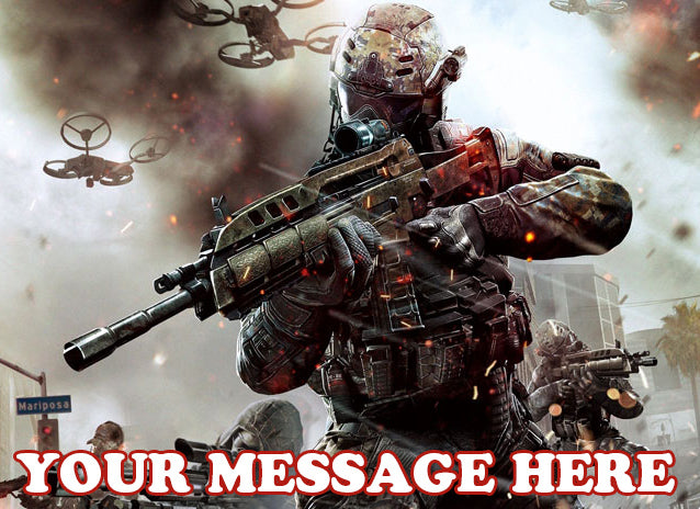 Call Of Duty Edible Image Cake Topper Personalized Frosting Icing Sheet Custom
