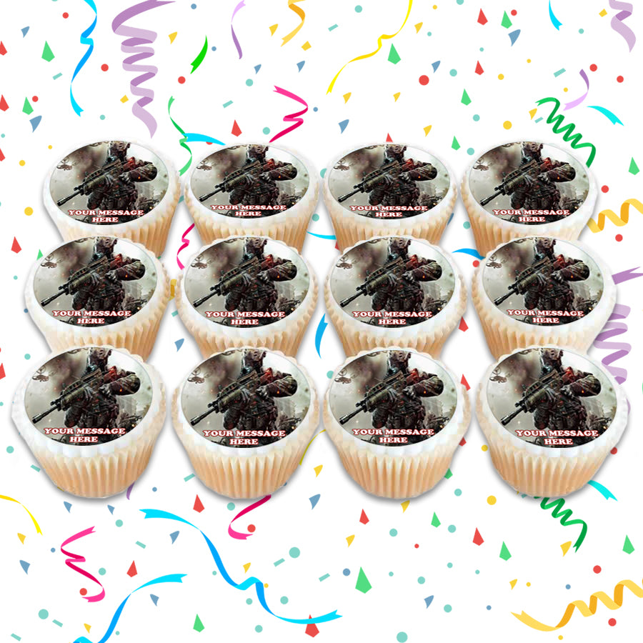 Call Of Duty Edible Cupcake Toppers (12 Images) Cake Image Icing Sugar Sheet