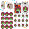 Cannabis Marijuana Party Favors Supplies Decorations Stickers 12 Pcs