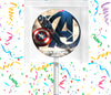 Captain America The First Avenger Lollipops Party Favors Personalized Suckers 12 Pcs