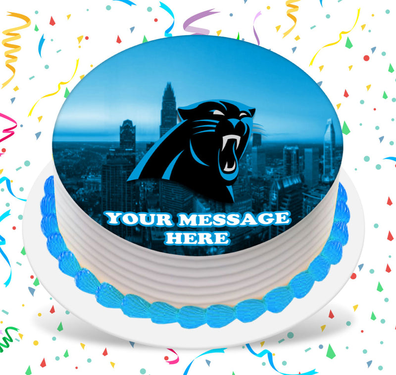 Carolina Panthers Edible Image Cake Topper Personalized Birthday Sheet ...