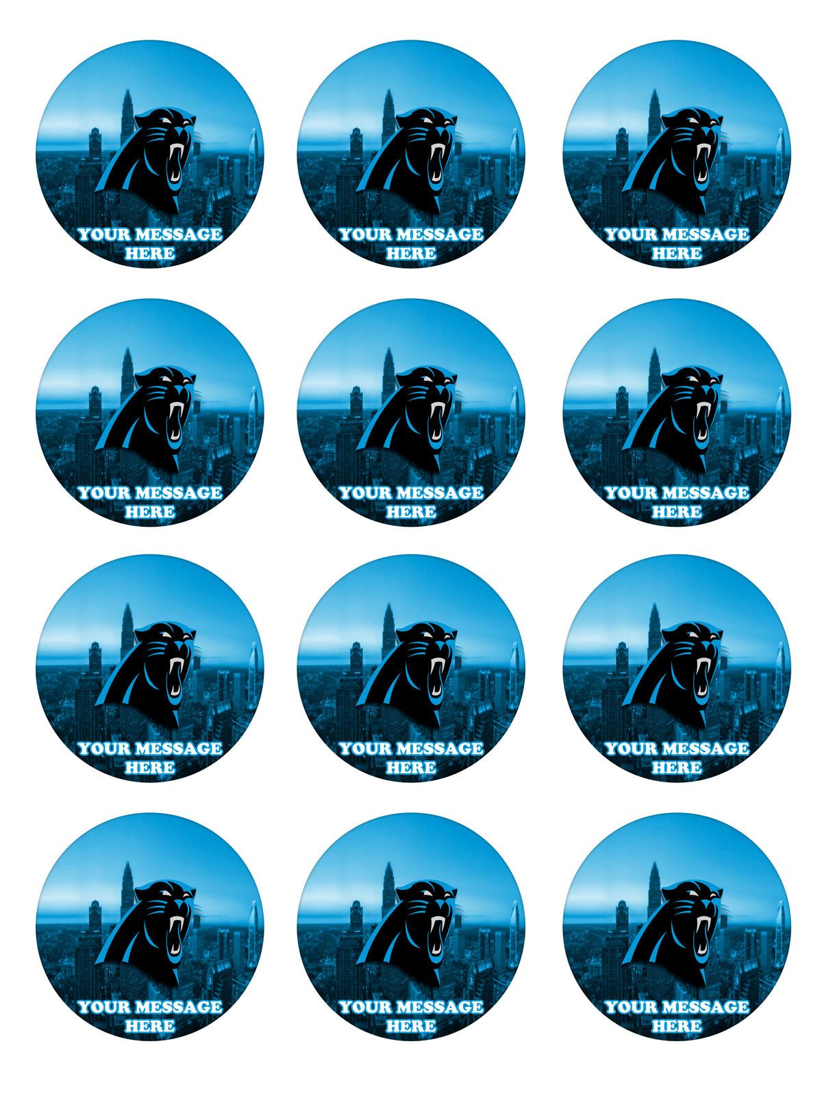 Carolina Panthers Edible Cupcake Toppers (12 Images) Cake Image Icing - PartyCreationz carolina-panthers-edible-cupcake-toppers-12-images-cake-image-icing-partycreationz