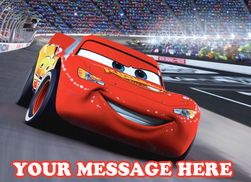 Cars Edible Image Cake Topper Personalized Birthday Sheet Decoration Custom Party Frosting Transfer Fondant