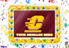 Central Michigan Chippewas Edible Image Cake Topper Personalized Birthday Sheet Decoration Custom Party Frosting Transfer Fondant