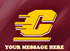 Central Michigan Chippewas Edible Image Cake Topper Personalized Birthday Sheet Decoration Custom Party Frosting Transfer Fondant