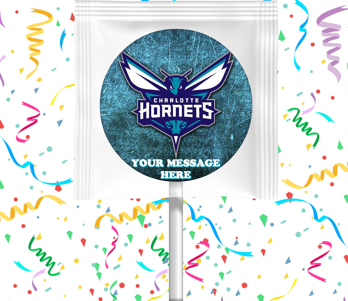 Charlotte Hornets Lollipops Party Favors Personalized Suckers 12 Pcs