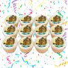 Cheetah Edible Cupcake Toppers (12 Images) Cake Image Icing Sugar Sheet