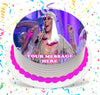 Cher Edible Image Cake Topper Personalized Birthday Sheet Custom Frosting Round Circle