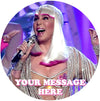 Cher Edible Image Cake Topper Personalized Birthday Sheet Custom Frosting Round Circle