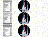 Freddie Mercury Water Bottle Stickers 12 Pcs Labels Party Favors Supplies Decorations