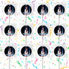 Freddie Mercury Lollipops Party Favors Personalized Suckers 12 Pcs