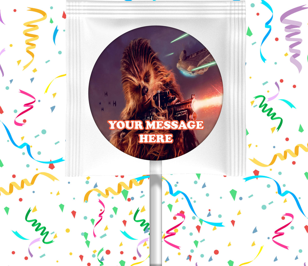 Chewbacca Lollipops Party Favors Personalized Suckers 12 Pcs