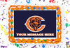Chicago Bears Edible Image Cake Topper Personalized Birthday Sheet Decoration Custom Party Frosting Transfer Fondant