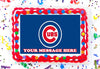 Chicago Cubs Edible Image Cake Topper Personalized Birthday Sheet Decoration Custom Party Frosting Transfer Fondant