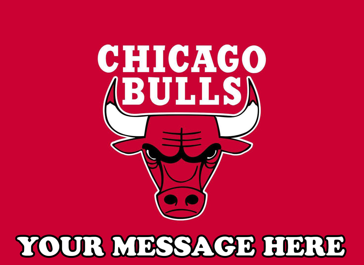 Chicago Bulls Edible Image Cake Topper Personalized Birthday Sheet Decoration Custom Party Frosting Transfer Fondant