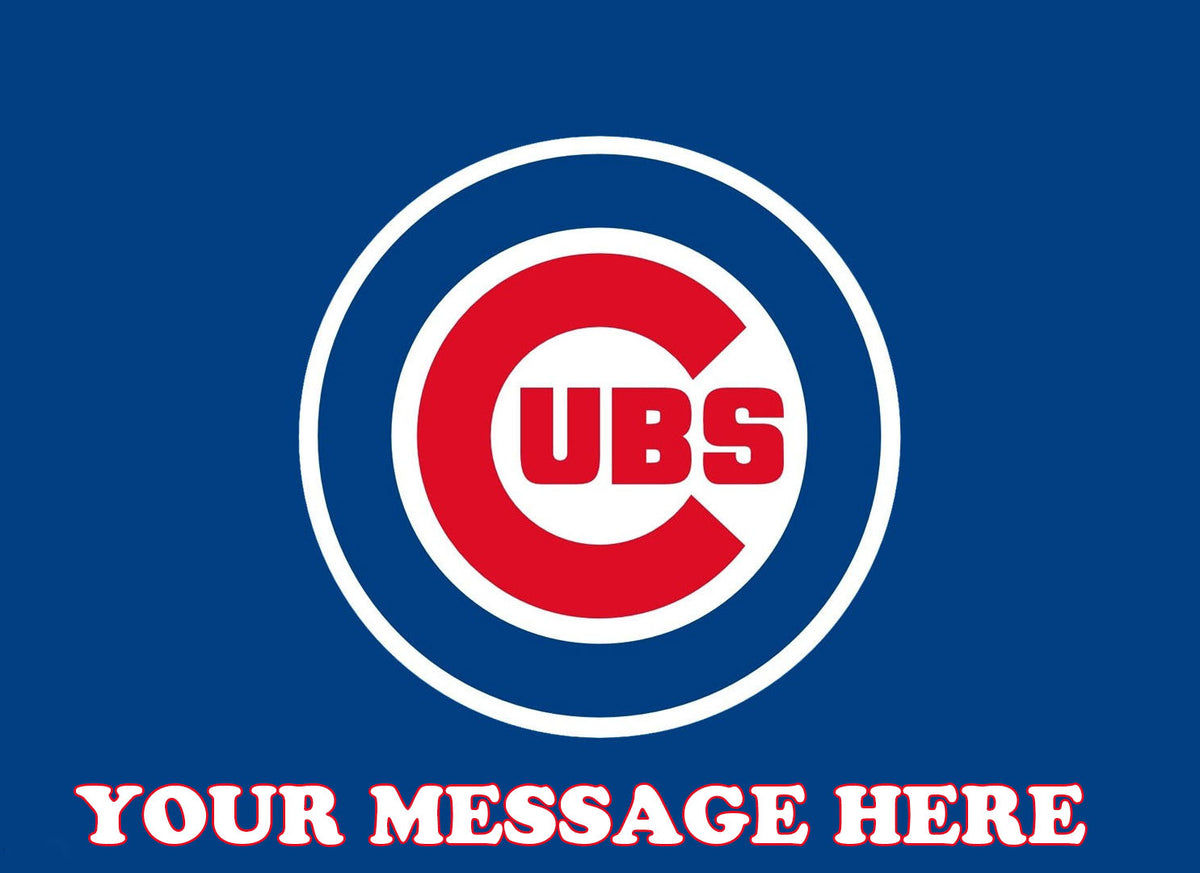 Chicago Cubs Edible Image Cake Topper Personalized Birthday Sheet Decoration Custom Party Frosting Transfer Fondant