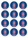 Chicago Cubs Edible Cupcake Toppers (12 Images) Cake Image Icing Sugar Sheet
