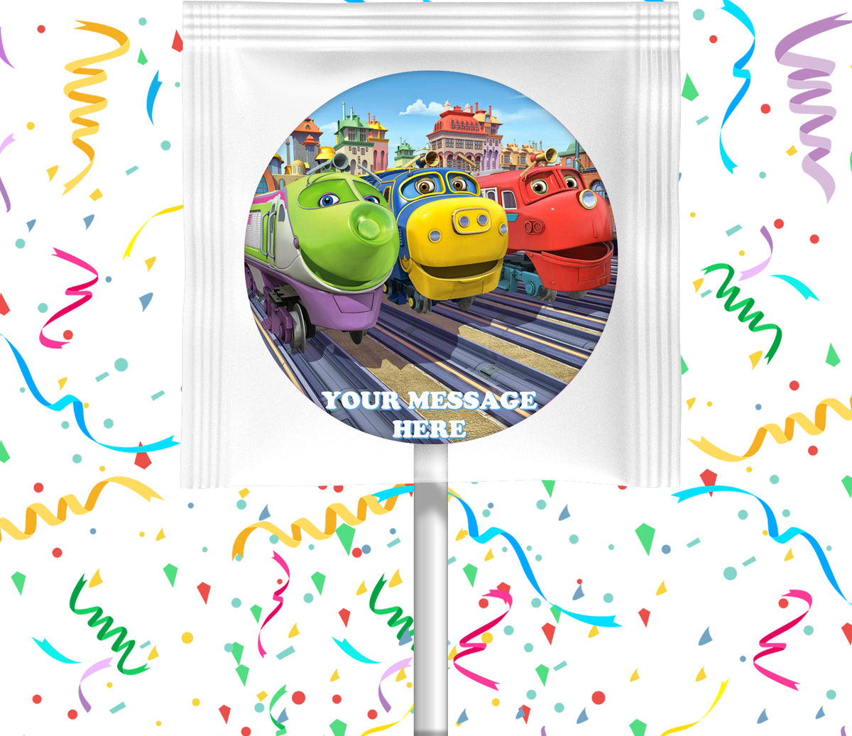 Chuggington Lollipops Party Favors Personalized Suckers 12 Pcs