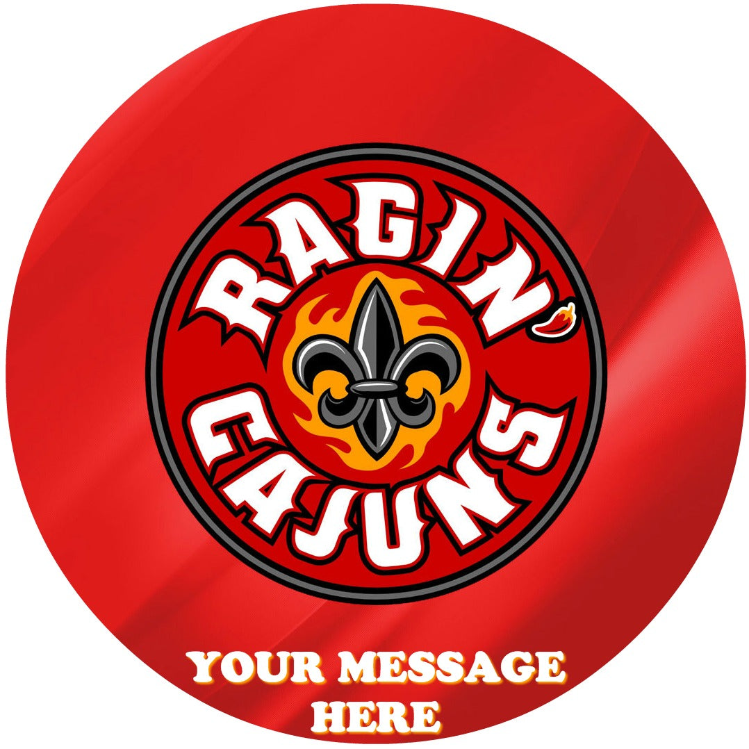 Louisiana Ragin' Cajuns Edible Image Cake Topper Personalized Birthday Sheet Custom Frosting Round Circle