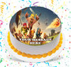Clash Of Clans Edible Image Cake Topper Personalized Birthday Sheet Custom Frosting Round Circle