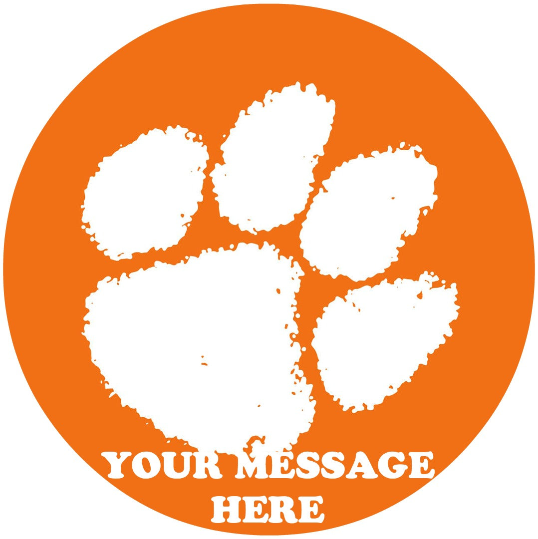 Clemson Tigers Edible Image Cake Topper Personalized Birthday Sheet Custom Frosting Round Circle