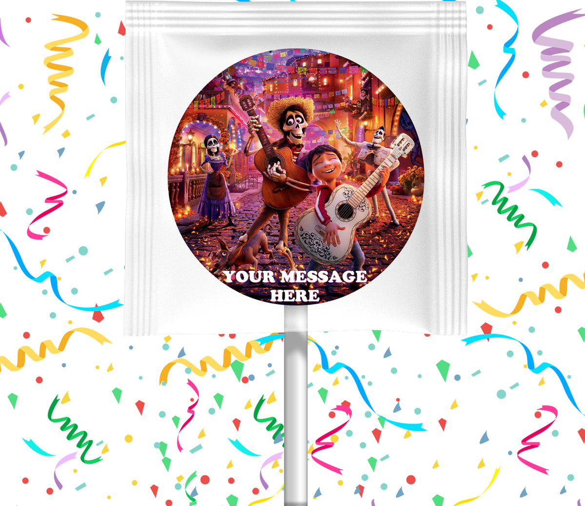 Coco Lollipops Party Favors Personalized Suckers 12 Pcs